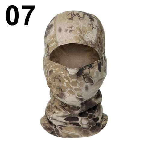 Tactical Balaclava Full Face Mask Set Men Summer Snapback Sun Hat Outdoor Hunting Camouflage Balaclava